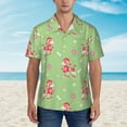 thumbnail image 1 of Wukai Cute Poodle Dog Men's Hawaiian Shirt Short Sleeve Casual Button Down Summer Beach Aloha Shirt Tropical Print Holiday Party, 1 of 8