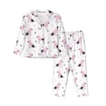 thumbnail image 1 of Wukai Cute Poodle Dog Print Women's Pajama Set - Soft Long Sleeve Sleepwear for Comfort and Style-XX-Large, 1 of 9