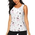 thumbnail image 1 of Wukai Cute Poodle Dog Print &nbsp;Women's Workout Tank Top Mesh Yoga Shirts Athletic Running Tank Tops Athletic Gym Shirts - XX-Large, 1 of 8