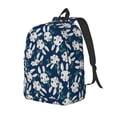 thumbnail image 1 of Wukai Cute Rabbit Durable Canvas Laptop Backpack,Adjustable Shoulder Straps,Water-Resistant,Large Capacity,Stylish Design, Fits 15-17in Laptops,Unisex for School,Office,Travel-Small, 1 of 5