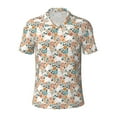 thumbnail image 1 of Wukai Cute Rabbit Floral Men’s Polo Shirts,Quick-Dry Athletic Shirt,Classic Fit Shirts-XX-Large, 1 of 1