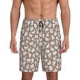 thumbnail image 1 of Wukai Cute Rabbit Men’s Short Pajama Pants With Pockets Soft Sleep Pj Shorts for Men-XX-Large, 1 of 6