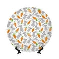 thumbnail image 1 of Wukai Cute Rabbit Print Decorative Plate for Display,Bone China Decorative Plate, Ceramic Dinner Plate with Stand, Vertical Ceramic Plate-6in, 1 of 6