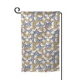 thumbnail image 1 of Wukai Cute Rabbit Print Garden Flag 12.5x18 Inch Double Sided Sun-resistant Rain-resistant, Wrinkle-resistant Colorfast(Only Flag), 1 of 7