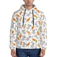 thumbnail image 1 of Wukai Cute Rabbit Print Men Hoodies Fleece Sweatshirts Long Sleeve Sweaters Pullover Fall Outfits Winter Clothes-Medium, 1 of 7
