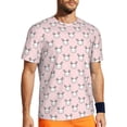 thumbnail image 1 of Wukai Cute Rabbit Print Men's Short-Sleeved Mesh T-Shirt,Quick-Dry Short Sleeve Workout T-Shirt-4X-Large, 1 of 8