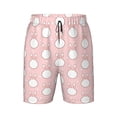 thumbnail image 1 of Wukai Cute Rabbit Print Teen Beach Trunks with Compression Liner Swimsuit Quick Dry Beach Sports Shorts with Pocket - X-Large, 1 of 8