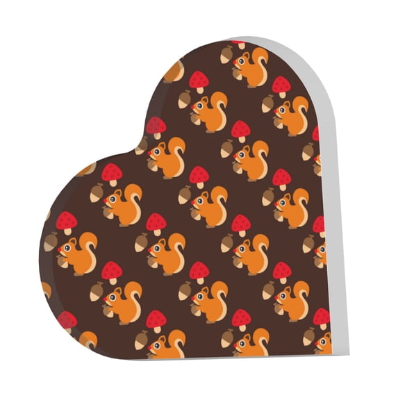 Wukai Cute Squirrel Print Elegant Acrylic Gift Decorations Perfect for Weddings, Birthdays, Anniversaries, and Home Decor