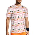 thumbnail image 1 of Wukai Cute Sushi (2) Print Men's Short-Sleeved Mesh T-Shirt,Quick-Dry Short Sleeve Workout T-Shirt-6X-Large, 1 of 8