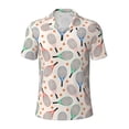 thumbnail image 1 of Wukai Cute Tennis Racket Men’s Polo Shirts,Quick-Dry Athletic Shirt,Classic Fit Shirts-3X-Large, 1 of 8