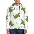thumbnail image 1 of Wukai Cute Turtle Print Men Hoodies Fleece Sweatshirts Long Sleeve Sweaters Pullover Fall Outfits Winter Clothes-3X-Large, 1 of 7
