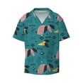 thumbnail image 1 of Wukai Dachshund Dog Men's Casual Short-Sleeve Button Down Shirt - Lightweight Summer Dress Shirt for Daily Wear-Medium, 1 of 7