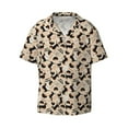 thumbnail image 1 of Wukai Dachshund Dog Puppy Men's Casual Short-Sleeve Button Down Shirt - Lightweight Summer Dress Shirt for Daily Wear-3X-Large, 1 of 7