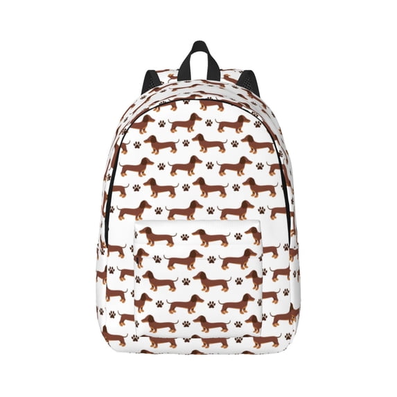 Wukai Dachshund Dog Puppy Paper Reusable Cosmetic bag,Travel Toiletry Organizer Capacity,Waterproof Puzzle Bags