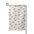 thumbnail image 1 of Wukai Dachshund Dog Puppy Print Garden Flag 12.5x18 Inch Double Sided Sun-resistant Rain-resistant, Wrinkle-resistant Colorfast(Only Flag), 1 of 7