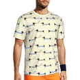 thumbnail image 1 of Wukai Dachshund Dog Puppy Print Men's Short-Sleeved Mesh T-Shirt,Quick-Dry Short Sleeve Workout T-Shirt-Medium, 1 of 8