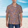 thumbnail image 1 of Wukai Daisies Flowers Men's Hawaiian Shirt Short Sleeve Casual Button Down Summer Beach Aloha Shirt Tropical Print Holiday Party, 1 of 8