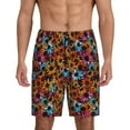 thumbnail image 1 of Wukai Daisies Flowers Men’s Short Pajama Pants With Pockets Soft Sleep Pj Shorts for Men-XX-Large, 1 of 6