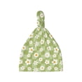 thumbnail image 1 of Wukai Daisies Flowers Newborn Knotted Baby Beanie Hat for Boy Girl Baby Cute Cap Infant Beanies,0-6 months, 1 of 6