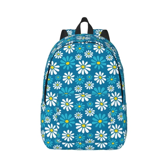 Wukai Daisies Flowers Paper Reusable Cosmetic bag,Travel Toiletry Organizer Capacity,Waterproof Puzzle Bags