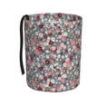 thumbnail image 1 of Wukai Daisies Flowers Print Car Trash Can - Easy to Clean Hanging Garbage Bin - Removable Liner - Leak-Car Garbage Can - Waterproof Trash Can for Car and SUV, 1 of 7