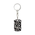 thumbnail image 1 of Wukai Daisies Flowers Print Rectangular Metal Keychain: Sleek and Durable Key Ring for Securely Holding Keys Perfect for Everyday Use, 1 of 5