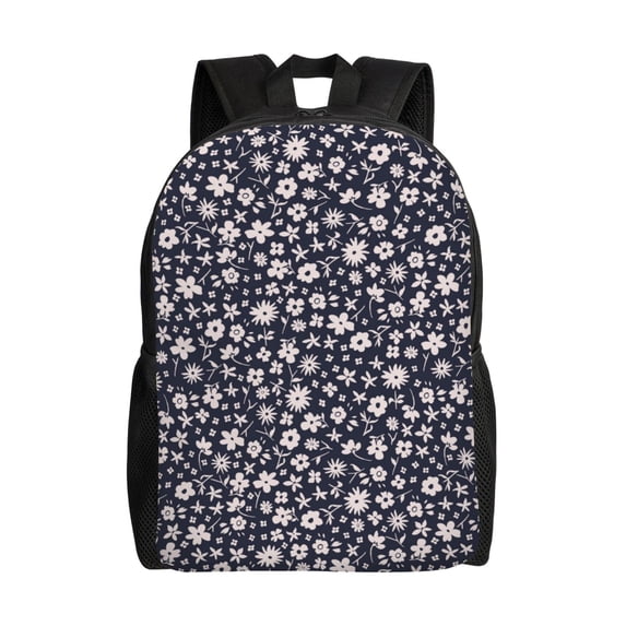 Wukai Daisies Flowers Travel Laptop Backpack - Waterproof, Anti-Theft, Slim and Sturdy College & Business Backpack