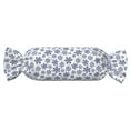 thumbnail image 1 of Wukai Dark Blue Snowflakes Print Candy Pillow Cylindrical Pillows Sofa Pillow Neck Hand Support Pillows Including Insert Lumbar Pillows, 1 of 8