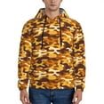 thumbnail image 1 of Wukai Desert Camouflage Print Men Hoodies Fleece Sweatshirts Long Sleeve Sweaters Pullover Fall Outfits Winter Clothes-Large, 1 of 7