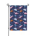thumbnail image 1 of Wukai Dinosaur Garden Flags Double Sided Welcome Garden Yard House Flags Outside Outdoor House (Only Flag), 1 of 8