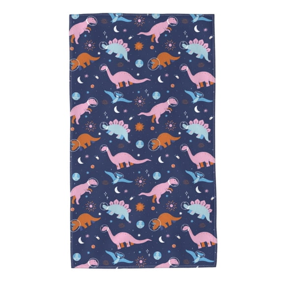Wukai Dinosaur Lightweight, Quick-Drying Microfiber Towels - Soft and Absorbent for Fitness, Sports, Yoga, Travel, Gym - 2 Pack, Dark Grey