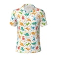 thumbnail image 1 of Wukai Dinosaur Men’s Polo Shirts,Quick-Dry Athletic Shirt,Classic Fit Shirts-Medium, 1 of 8