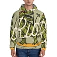 thumbnail image 1 of Wukai Dinosaur Print Men Hoodies Fleece Sweatshirts Long Sleeve Sweaters Pullover Fall Outfits Winter Clothes-Medium, 1 of 7