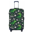 thumbnail image 1 of Wukai Dinosaur and Bone Elastic Luggage Cover: Personalized Protection for Your Suitcase - Fits 19~29-inch, Washable & Durable Travel Companion-, 1 of 8