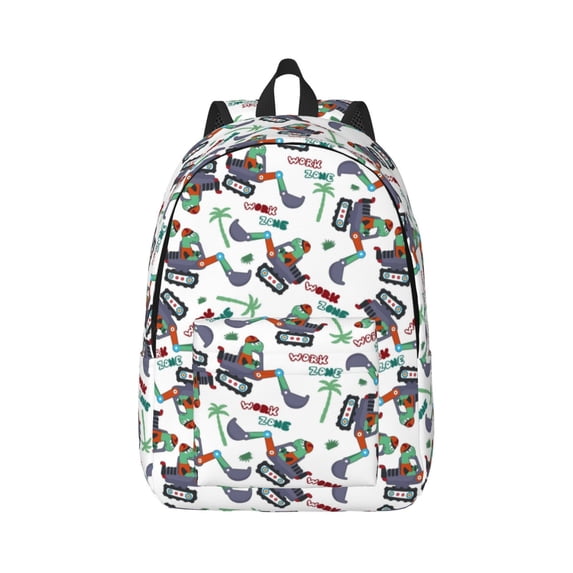 Wukai Dinosaur on Excavator2 Paper Reusable Cosmetic bag,Travel Toiletry Organizer Capacity,Waterproof Puzzle Bags