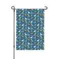 thumbnail image 1 of Wukai Dinosaur on the Beach Vacation Garden Flags Double Sided Welcome Garden Yard House Flags Outside Outdoor House (Only Flag), 1 of 8