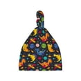thumbnail image 1 of Wukai Dinosaurs in Space Newborn Knotted Baby Beanie Hat for Boy Girl Baby Cute Cap Infant Beanies,0-6 months, 1 of 6