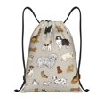 thumbnail image 1 of Wukai Dog Animal Drawstring Backpack Bag Sport Gym Sackpack Large Size String Backpack Cinch for Women Men-Medium, 1 of 6