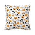 thumbnail image 1 of Wukai Dog Faces Premium Polyester Fleece Pillow Covers with Hidden Zipper Closure,Luxuriously Soft and Durable-18"x18", 1 of 7