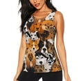 thumbnail image 1 of Wukai Dogs Different Breeds Print &nbsp;Women's Workout Tank Top Mesh Yoga Shirts Athletic Running Tank Tops Athletic Gym Shirts - XX-Large, 1 of 8