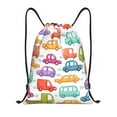 thumbnail image 1 of Wukai Doodle Cars Drawstring Backpack Bag Sport Gym Sackpack Large Size String Backpack Cinch for Women Men-Small, 1 of 6