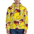 thumbnail image 1 of Wukai Duck with Star Sunglasses Print Men Hoodies Fleece Sweatshirts Long Sleeve Sweaters Pullover Fall Outfits Winter Clothes-3X-Large, 1 of 7