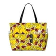 thumbnail image 1 of Wukai Duck with Star Sunglasses Print Zipper Bag,large Beach Tote Bag,Waterproof Sandproof Bag,Grocery and Picnic Tote Travel Bag, 1 of 5