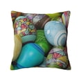 thumbnail image 1 of Wukai Easter Egg1 Premium Polyester Fleece Pillow Covers with Hidden Zipper Closure,Luxuriously Soft and Durable-22"x22", 1 of 7