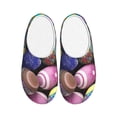 thumbnail image 1 of Wukai Easter Eggs1 Print Women's Indoor Bedroom Slipper Slip On Shoes, Unisex House Shoes with Anti-Skid Sole for Men, Gift for Women Men-11, 1 of 7