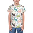 thumbnail image 1 of Wukai Easter Rabbit Youth Unisex Short Sleeve T-Shirt for Boys, Girls, Teens, and Kids-Small, 1 of 7