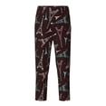thumbnail image 1 of Wukai Eiffel Tower Print Teenagers' Pajama Pant Sleep Pajama Lounge Pant PJ Bottoms with Pockets and Button Fly(Available in Big & Tall)-Large, 1 of 6