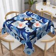 thumbnail image 1 of Wukai Evil Eye Waterproof Tablecloth for Kitchen Dining, Fits Square Tables for 2-4 Seats -54"x54", 1 of 7