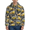 thumbnail image 1 of Wukai Excavator At Work Print Men Hoodies Fleece Sweatshirts Long Sleeve Sweaters Pullover Fall Outfits Winter Clothes-Medium, 1 of 7