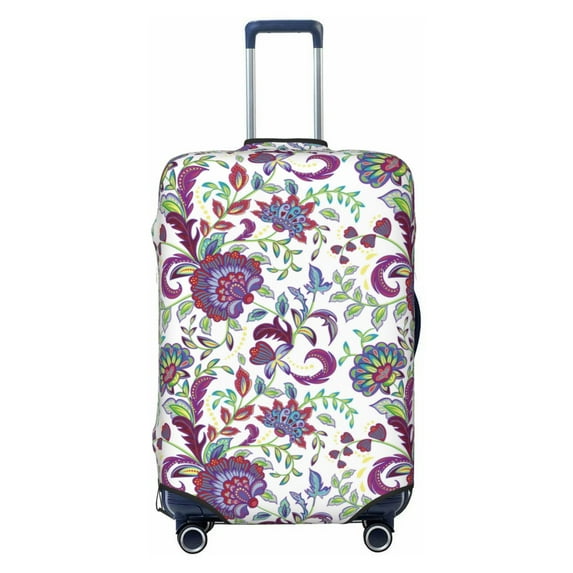 Wukai Fairy Flower Elastic Luggage Cover: Personalized Protection for Your Suitcase - Fits 19~29-inch, Washable & Durable Travel Companion-X-Large